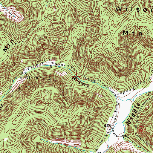 Topographic Map of Estilco Post Office (historical), KY