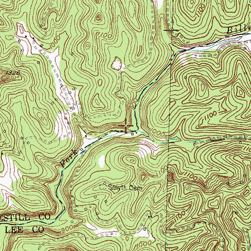 Topographic Map of Radical Post Office (historical), KY