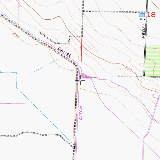 Topographic Map of Jerry Slough, CA