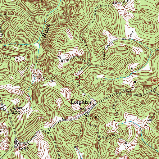 Topographic Map of Big Springs School (historical), KY