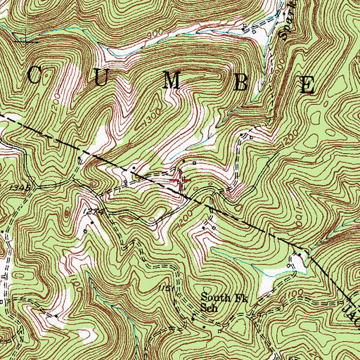 Topographic Map of Sparks School (historical), KY