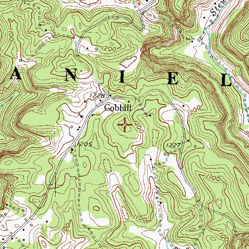 Topographic Map of Cobb Hill, KY