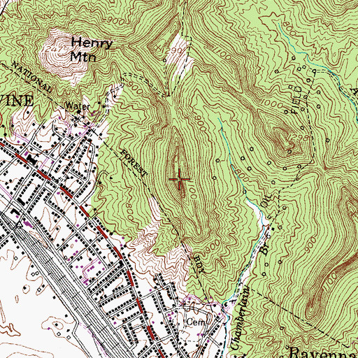 Topographic Map of Star Mountain, KY