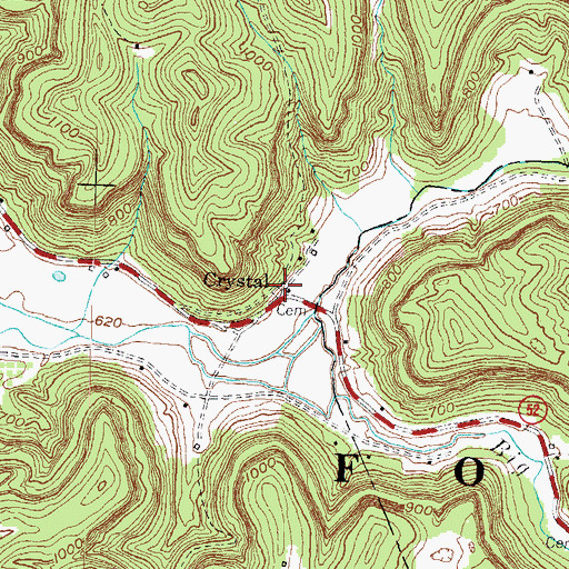 Topographic Map of Coal Cemetery, KY