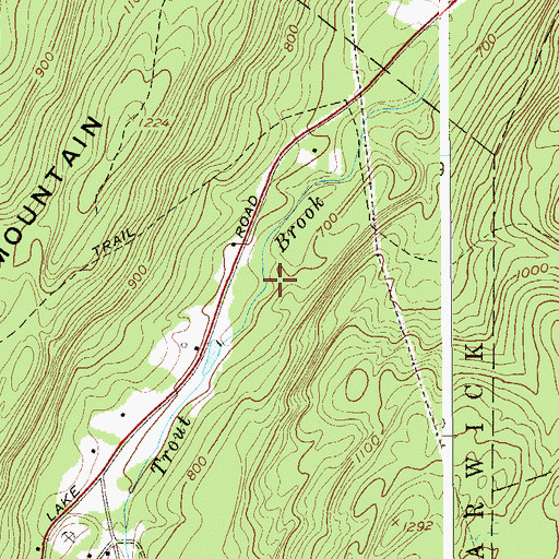 Topographic Map of Greenwood Lake Middle School, NY