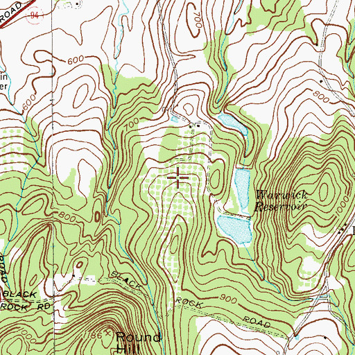 Topographic Map of Ochs Orchards, NY