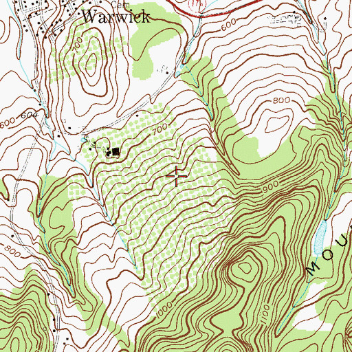 Topographic Map of Masker Fruit Farms, NY