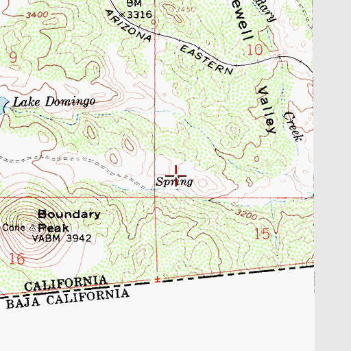 Topographic Map of Jewell Valley, CA