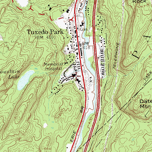 Topographic Map of George Grant Mason Elementary School, NY