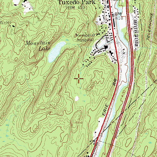 Topographic Map of Louis E Euvard Memorial Field, NY