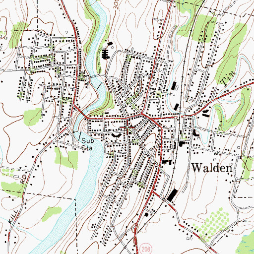 Topographic Map of Saint Andrew's Episcopal Church, NY