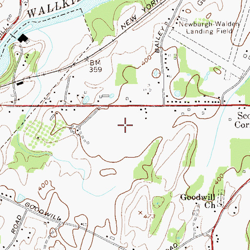 Topographic Map of Valley Central High School, NY