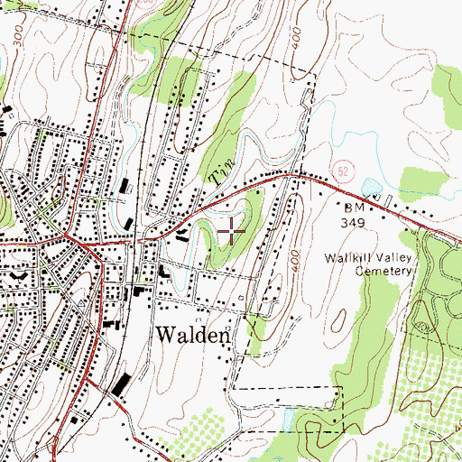 Topographic Map of Wooster Memorial Grove Park, NY