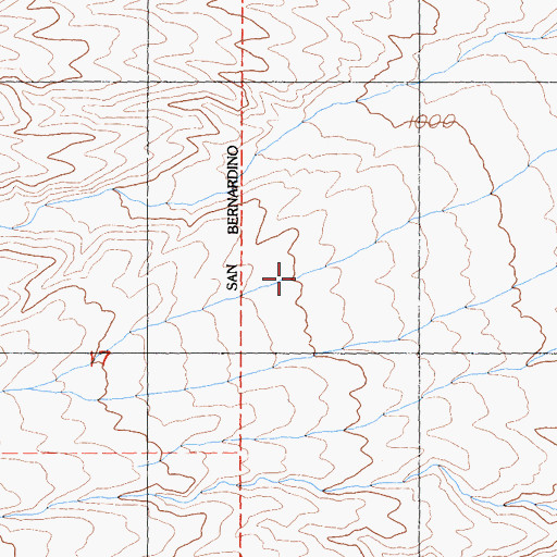 Topographic Map of Johnson Canyon, CA