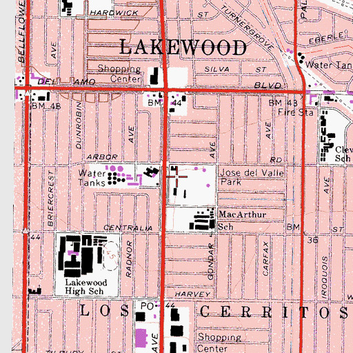 Topographic Map of Jose del Valle Park, CA