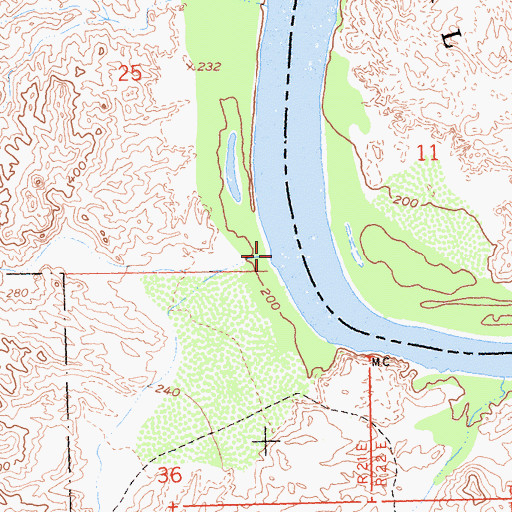 Topographic Map of Julian Wash, CA