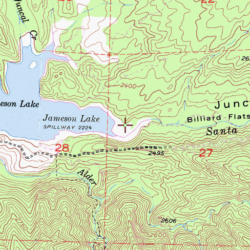 Topographic Map of Juncal Canyon, CA