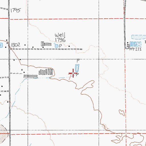 Topographic Map of Kane Wash, CA