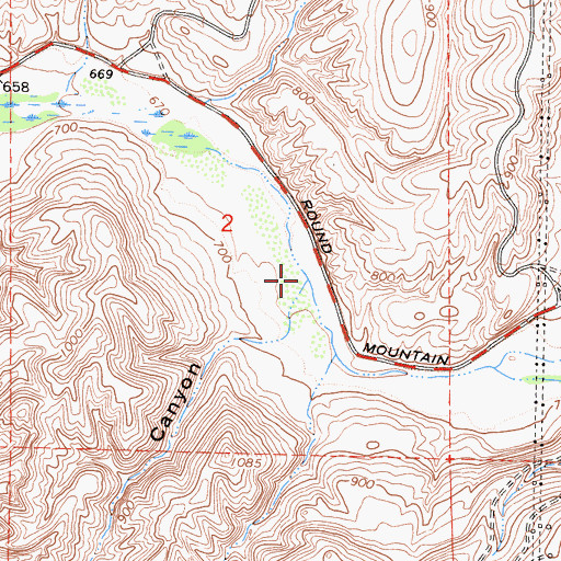 Topographic Map of Kelly Canyon, CA