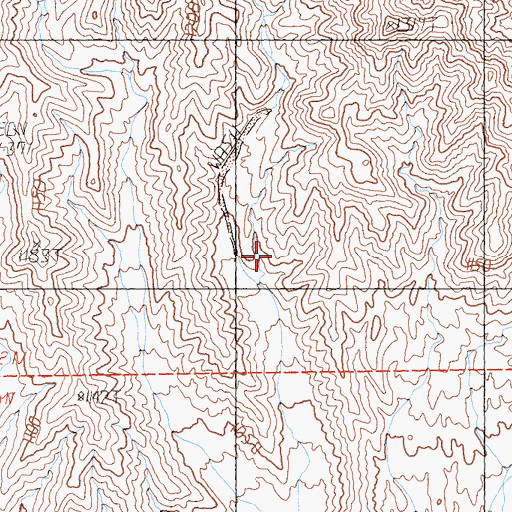 Topographic Map of Kelso Mountains, CA