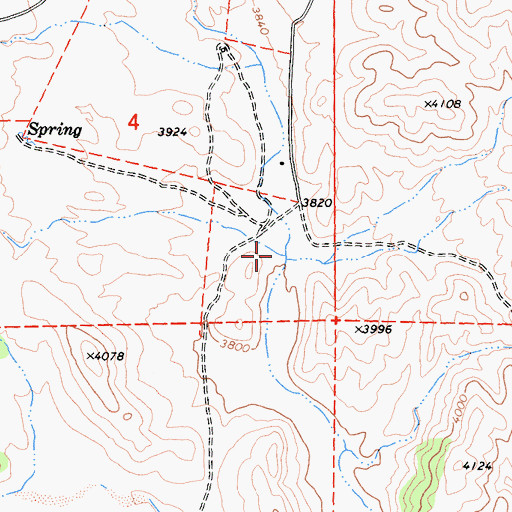 Topographic Map of Kelso Valley, CA