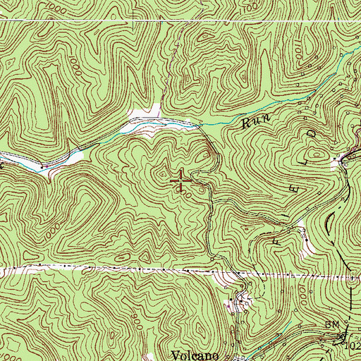 Topographic Map of Pressley Ridge at White Oak Village, WV