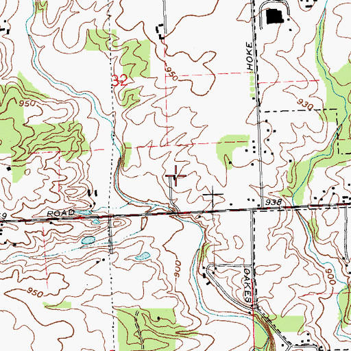 Topographic Map of McGregor Airfield, OH