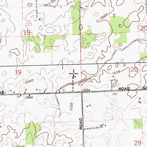 Topographic Map of Trump Airport, OH