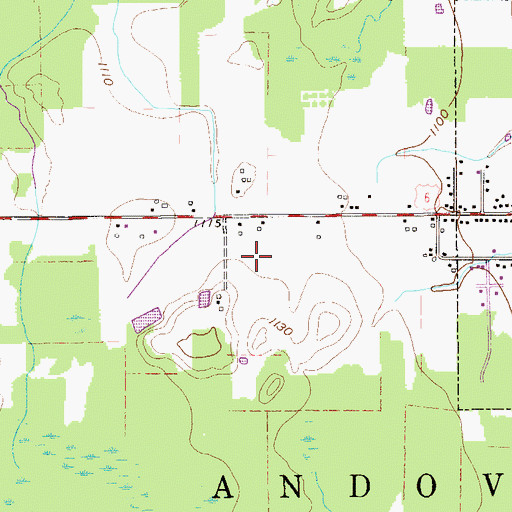 Topographic Map of Riceland Aerodrome, OH