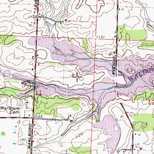 Topographic Map of Stub's Field, OH