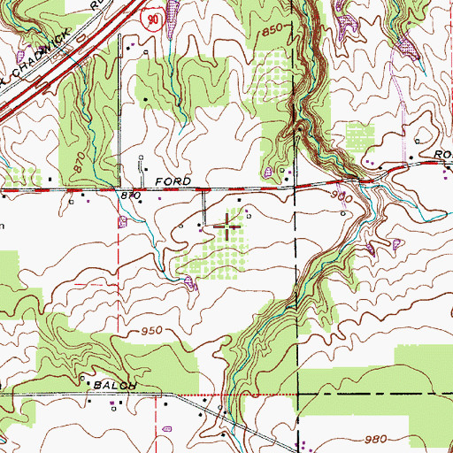 Topographic Map of Sky Haven Airport, OH