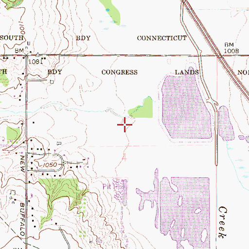 Topographic Map of Bieber Field, OH