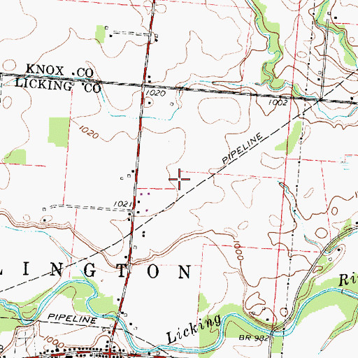 Topographic Map of Dwight Field Airport (historical), OH