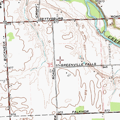 Topographic Map of Kemps Field of Dreams Airport, OH