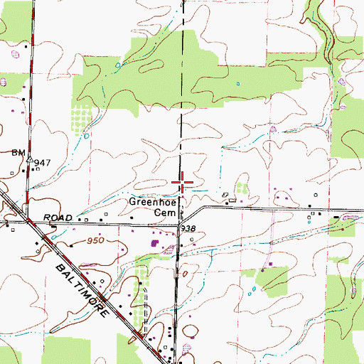 Topographic Map of Rauhaus Field, OH