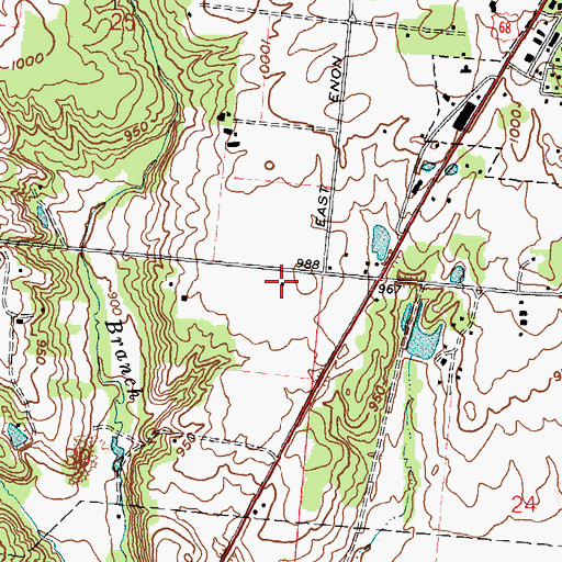 Topographic Map of Hammond Airport, OH