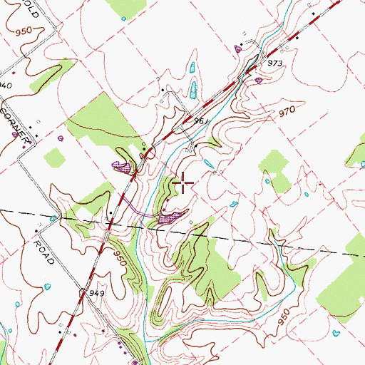 Topographic Map of Elbel Airport, OH