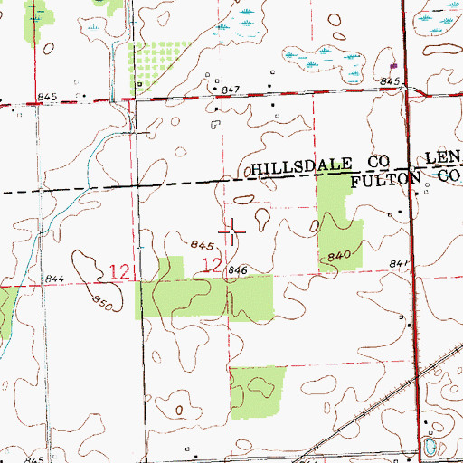 Topographic Map of Mundron Field, OH