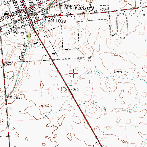 Topographic Map of Elliotts Landing, OH