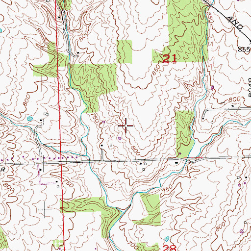 Topographic Map of Hogan Airport (historical), OH