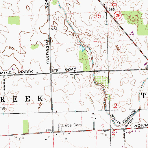 Topographic Map of Heitman Field, OH