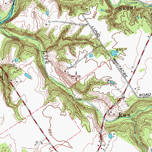 Topographic Map of Buena Vista Farm Airport, OH