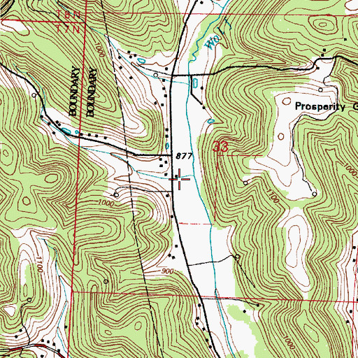 Topographic Map of Roxford Airport, OH