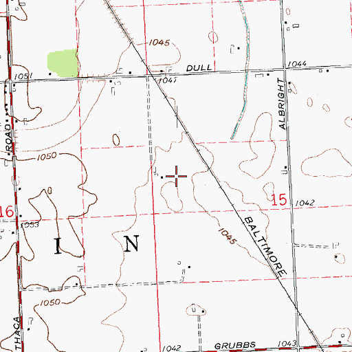 Topographic Map of Heins Field, OH