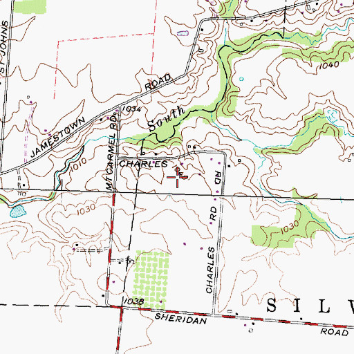 Topographic Map of Lyons Field, OH