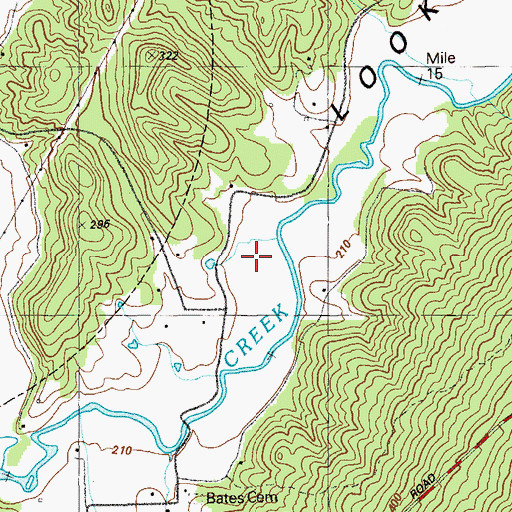 Topographic Map of Lookout Mountain Airport, GA