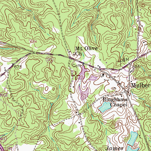 Topographic Map of Mclendon Field, GA
