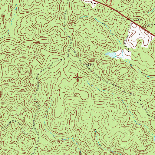 Topographic Map of Paulding Northwest Atlanta Airport, GA