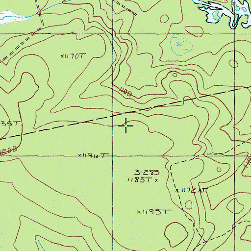 Topographic Map of Socatean Bay Airport, ME