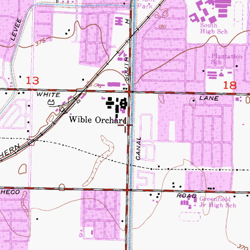 Topographic Map of Kern Island Canal, CA
